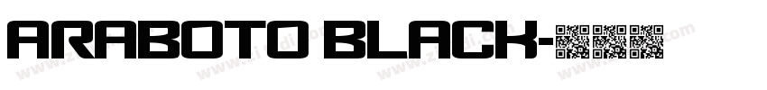 Araboto Black字体转换